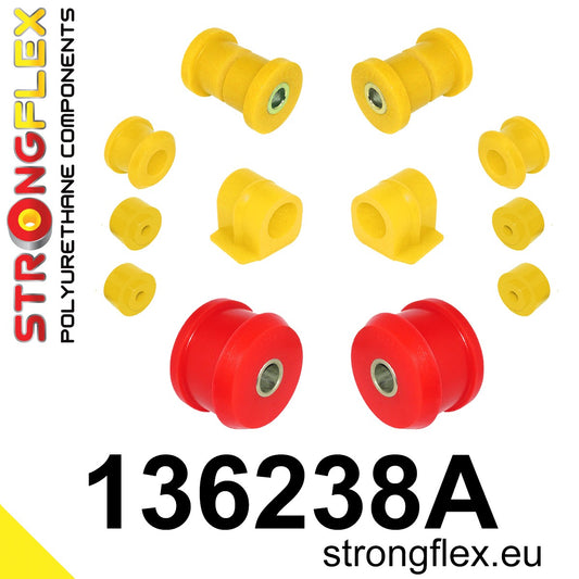 136238A Front suspension bush kit SPORT Sport (Yellow) Opel / Vauxhall Astra F (91-98)