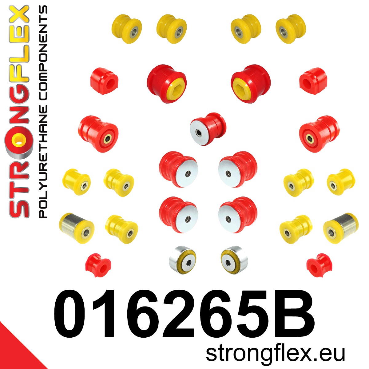 016265B Full suspension polyurethane bush kit Standard (Red) Alfa Romeo 159 (05-11) type 939 Q4