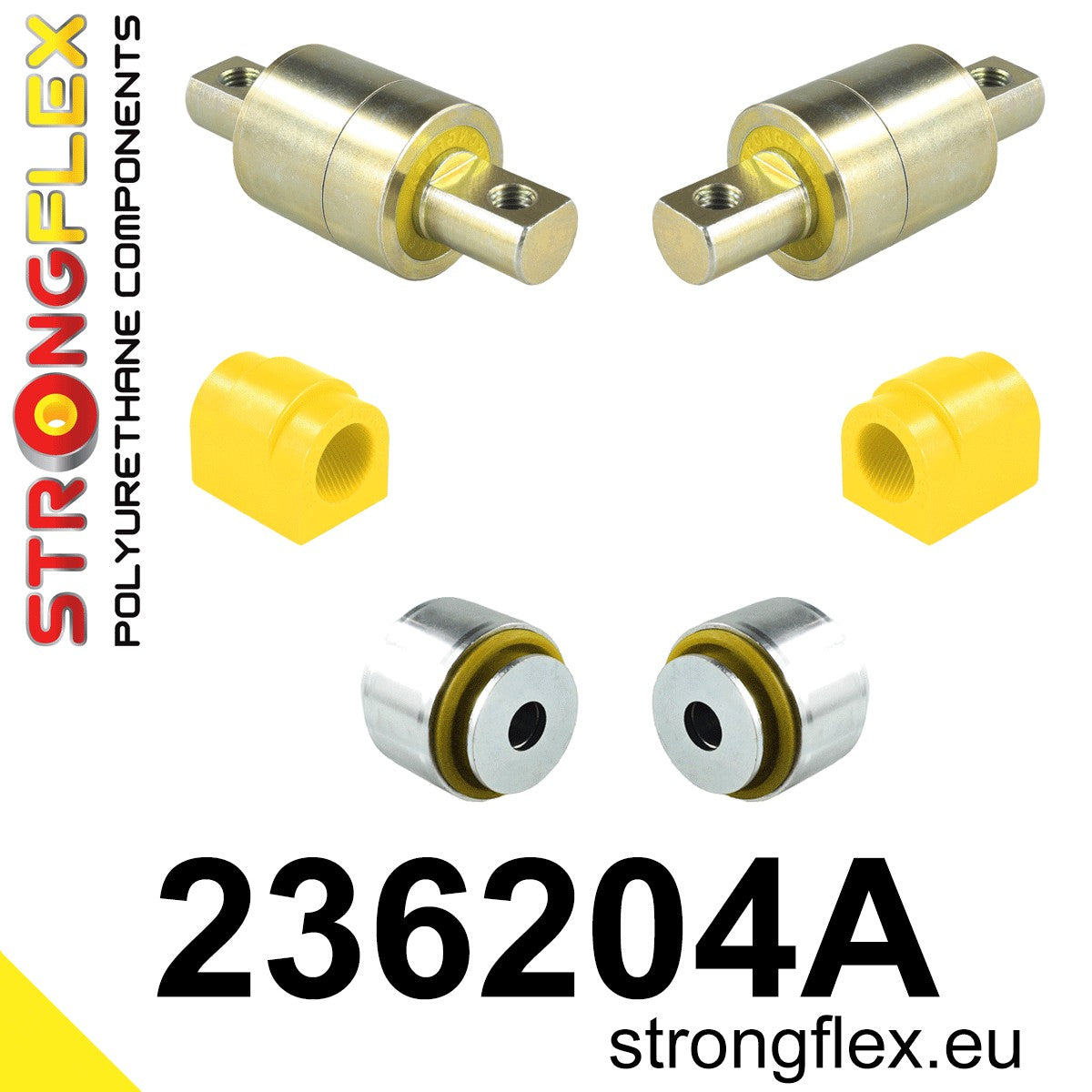236204A Front suspension bush kit SPORT Sport (Yellow) Volvo S80 S80 I (98-06)