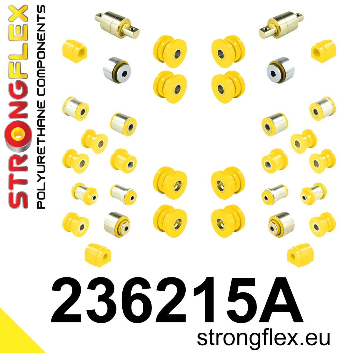 236215A Full suspension bush kit SPORT Sport (Yellow) Volvo S80 S80 I (98-06)