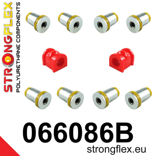 066086B Front suspension bush kit Standard (Red) Dodge Viper II (02-10)