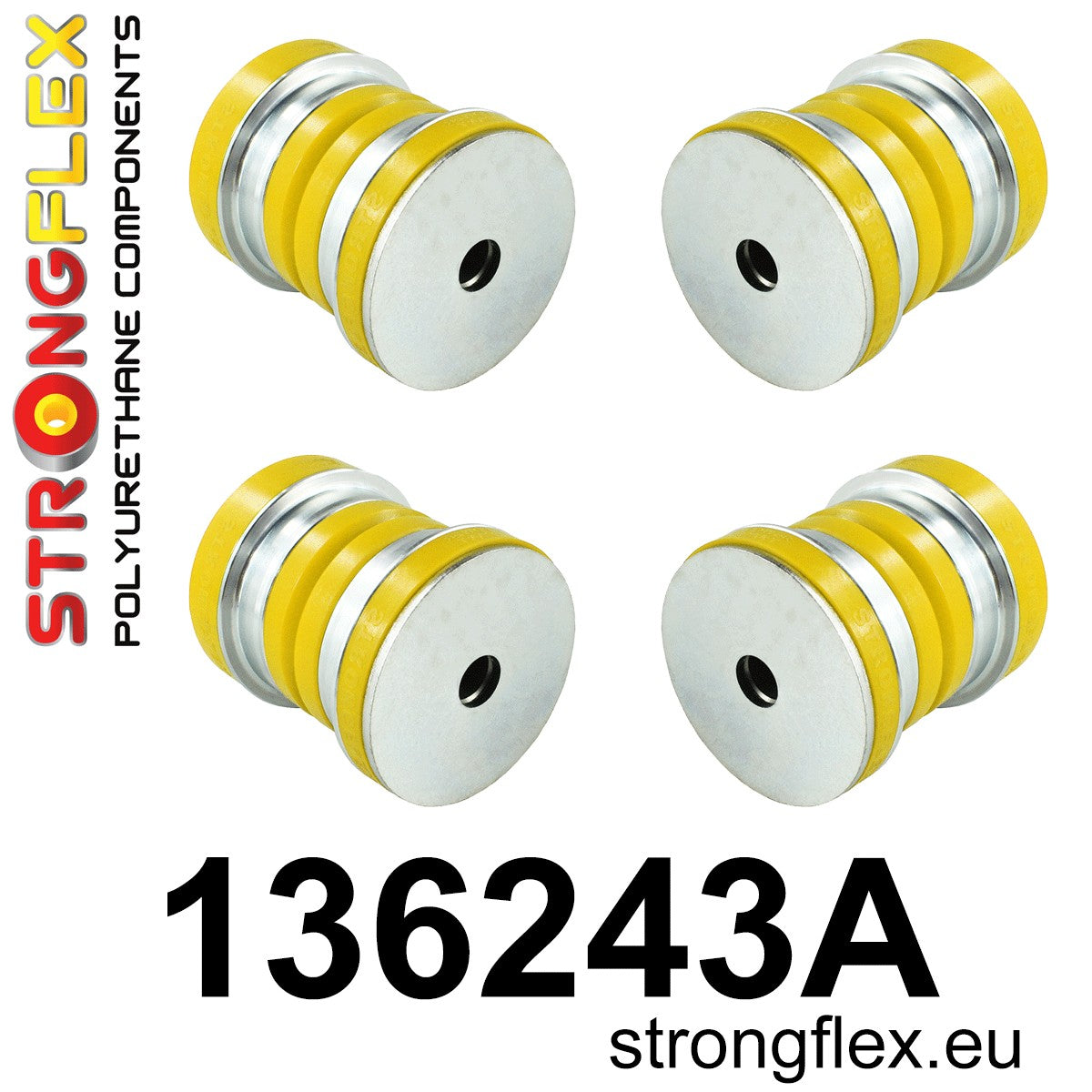 136243A Rear subframe bush kit SPORT Sport (Yellow) Fiat Croma II (05-10)