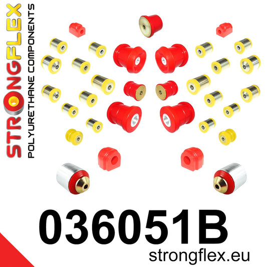 036051B Full suspension bush kit Standard (Red) BMW Seria 1 II (11-19) F20 / F21