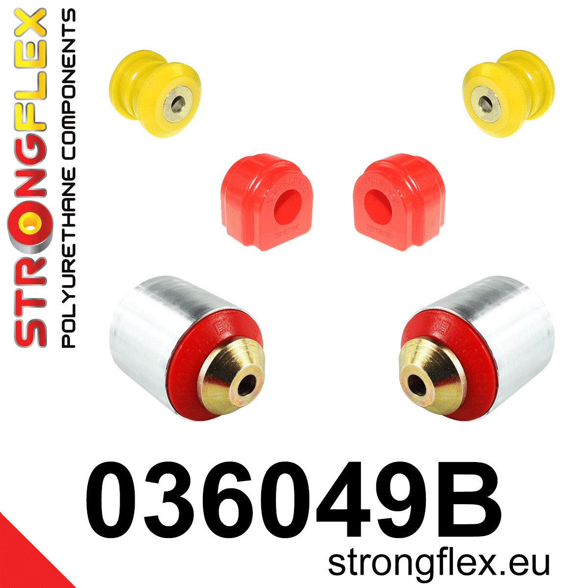 036049B Front suspension bush kit Standard (Red) BMW Seria 1 II (11-19) F20 / F21