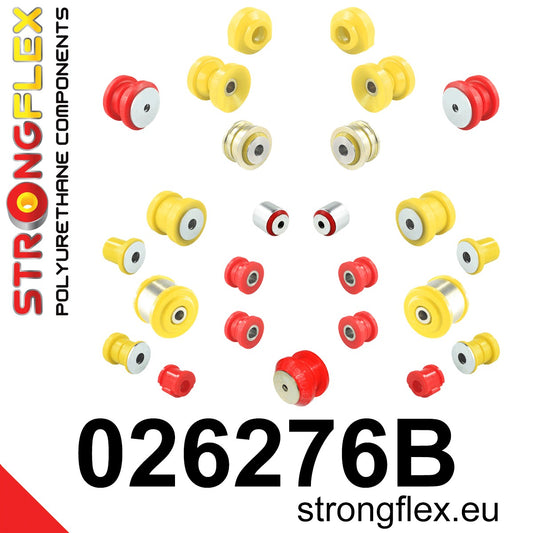 026276B Full suspension polyurethane bush kit Standard (Red) Audi A6 / S6 / RS6 C4 (94-97)