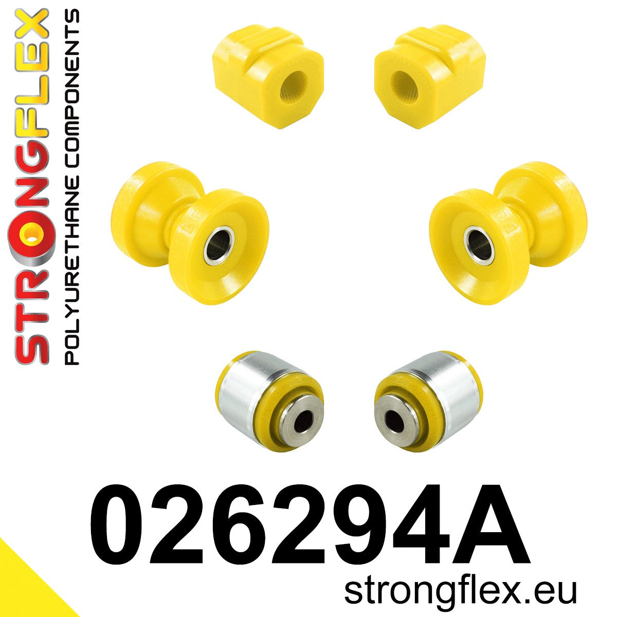 026294A Front suspension bush kit SPORT Sport (Yellow) Audi V8 D11 (89-94)