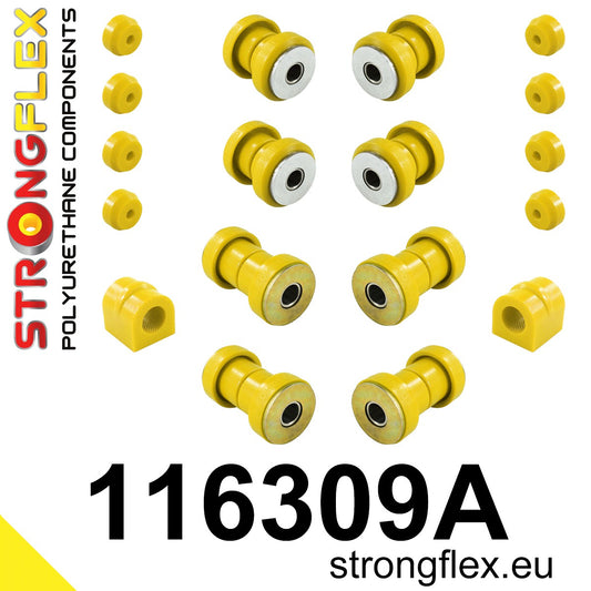 116309A Front suspension bush kit SPORT Sport (Yellow) Mercedes SL R107 (71-89)