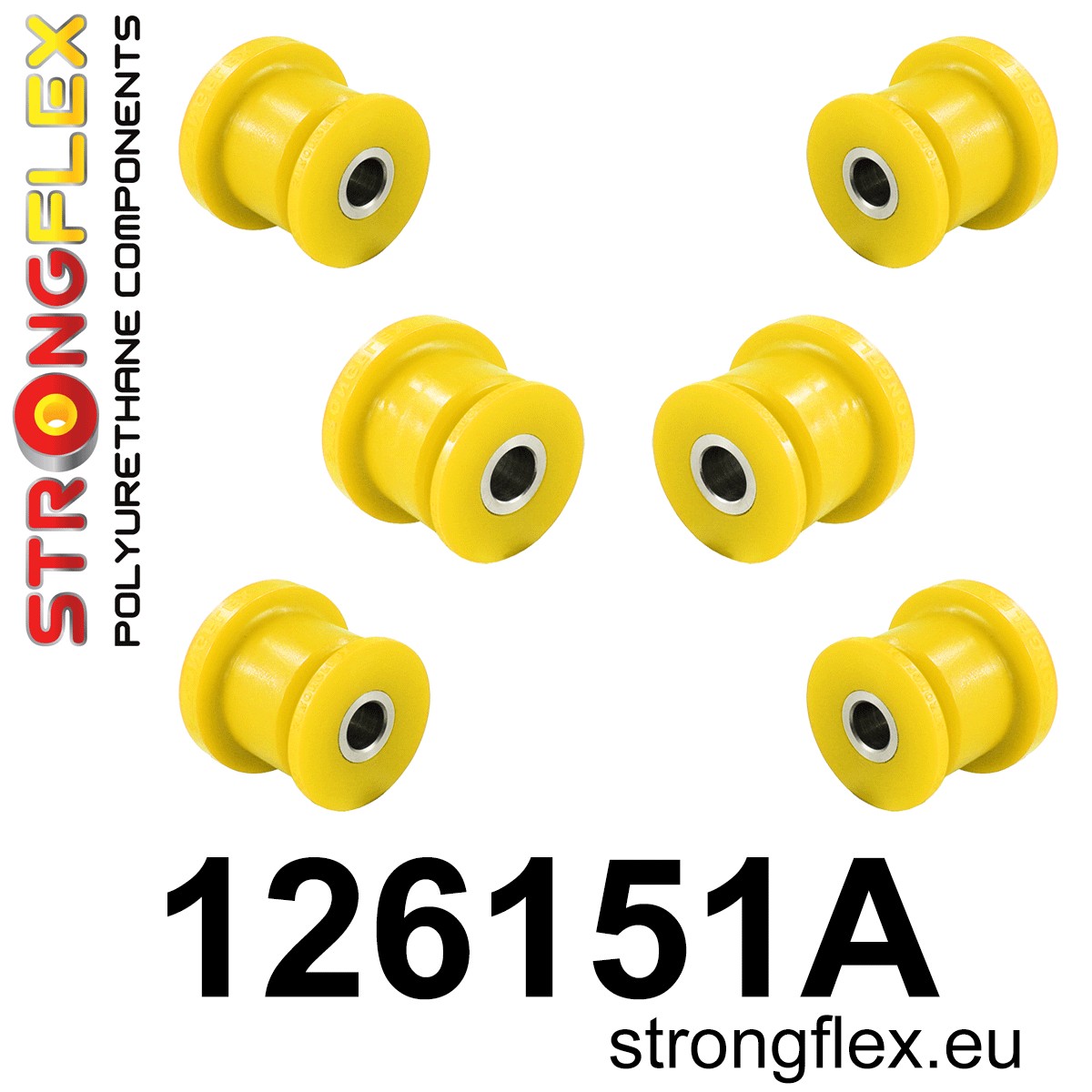 126151A Front subframe bush kit SPORT Sport (Yellow) Dodge Stealth (90-01) FWD