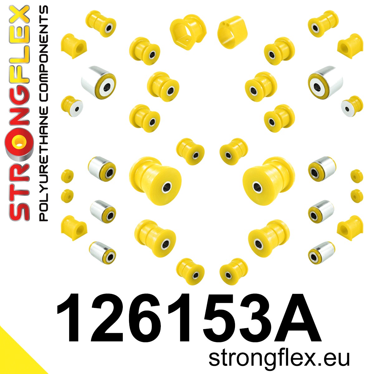 126153A Full suspension polyurethane bush kit SPORT Sport (Yellow) Dodge Stealth (90-01) AWD