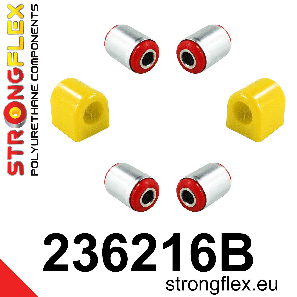 236216B Front suspension bush kit Standard (Red) Volvo C70 C70 I (97-05)