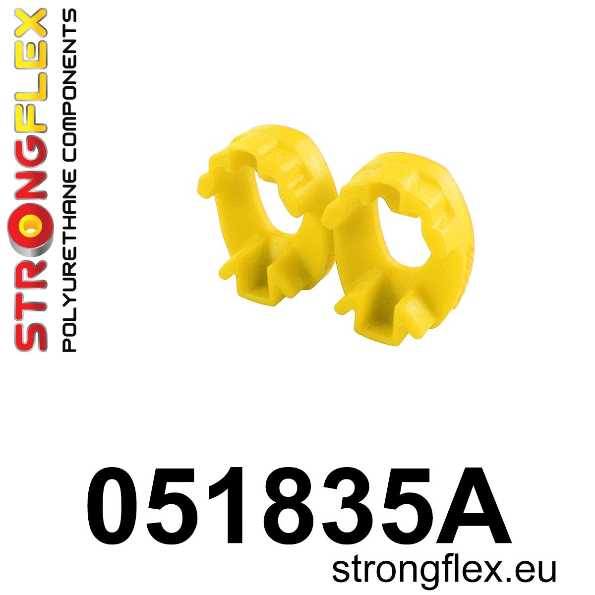 051835A Rear lower engine mount insert SPORT Sport (Yellow) Citroën C3 II (09-16) SC