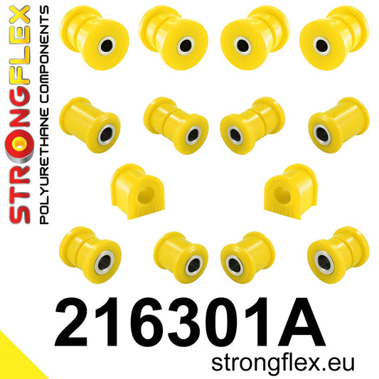 216301A Rear suspension bush kit SPORT Sport (Yellow) Toyota Celica IV (85-89) T160