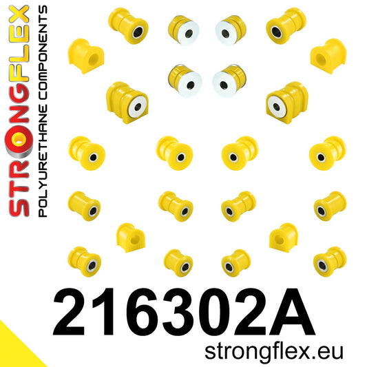 216302A Full suspension bush kit SPORT Sport (Yellow) Toyota Celica IV (85-89) T160