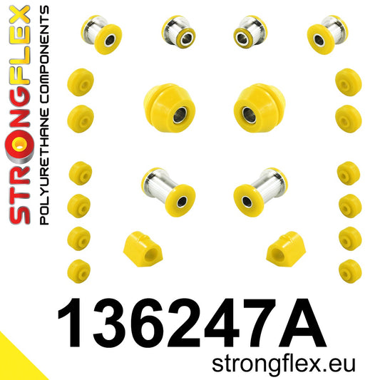 136247A Front suspension bush kit SPORT Sport (Yellow) Opel / Vauxhall Commodore A (67-71)