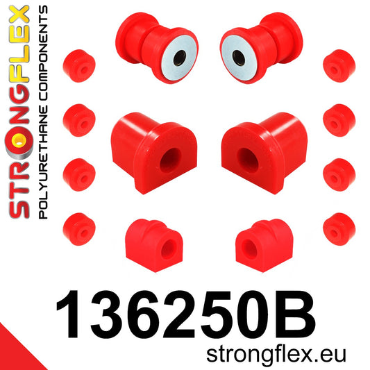136250B Front suspension bush kit Standard (Red) Opel / Vauxhall Kadett D (79-84)