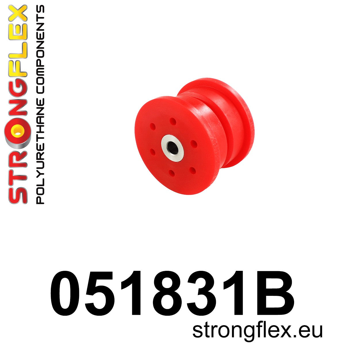 051831B Lower engine mount 65mm Standard (Red) Citroën AX (86-98)