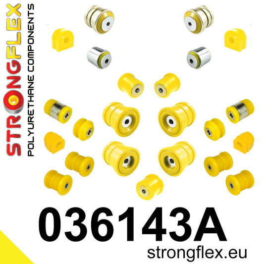 036143A Full suspension polyurethane bush kit SPORT Sport (Yellow) BMW Seria 7 IV (01-08) E65 / E66