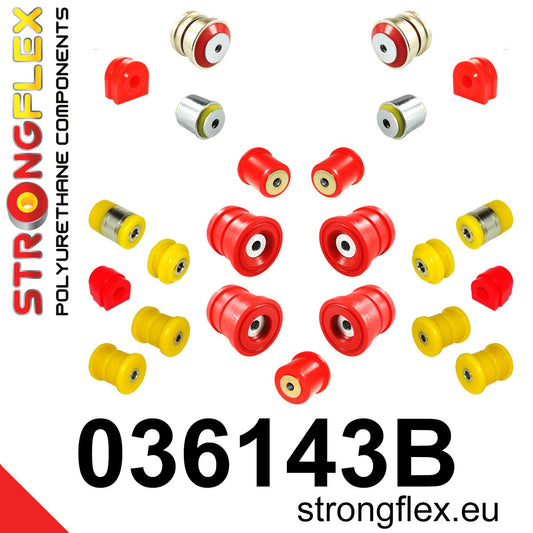 036143B Full suspension polyurethane bush kit Standard (Red) BMW Seria 7 IV (01-08) E65 / E66
