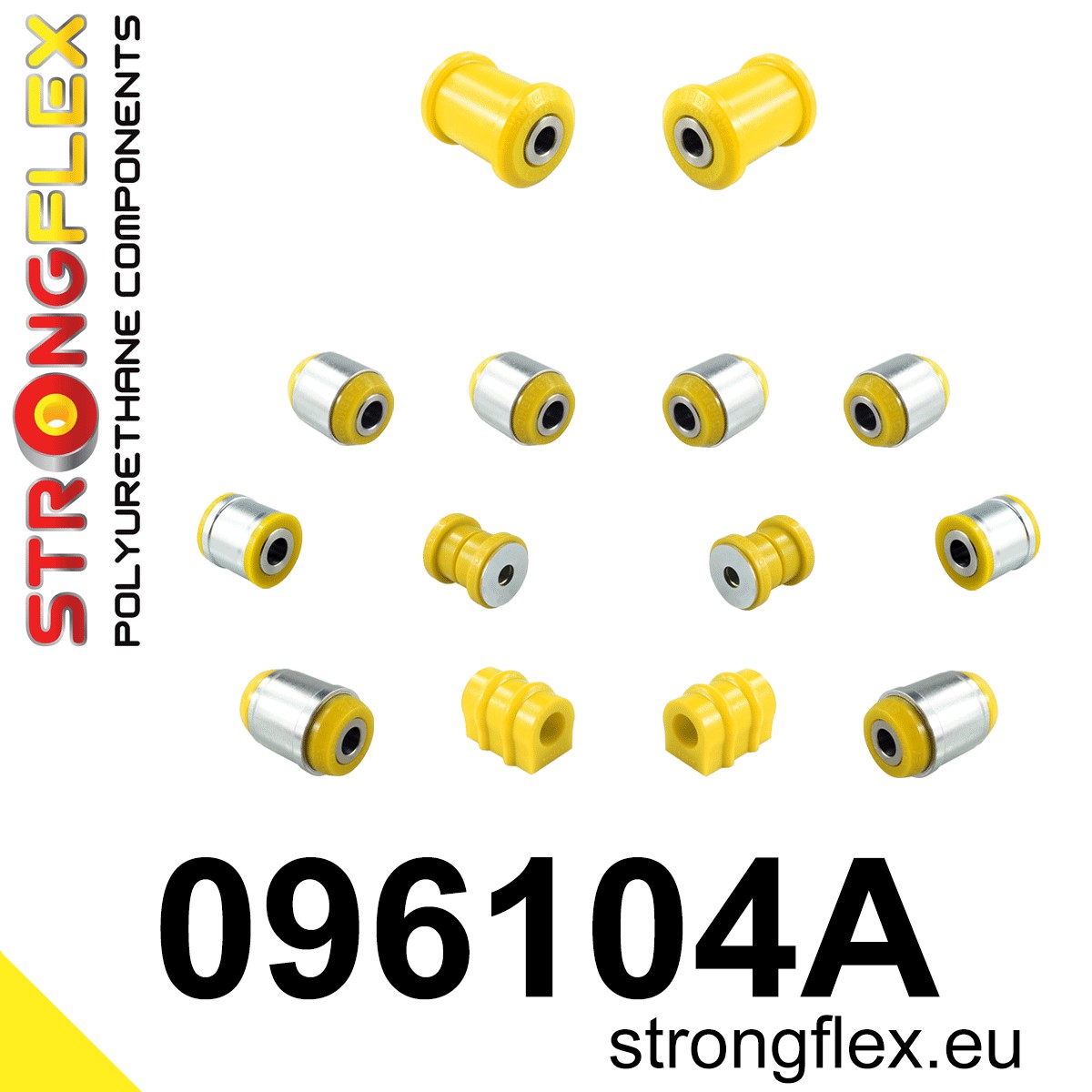 096104A Rear suspension bush kit SPORT Sport (Yellow) Hyundai I30 II GD (12-17)