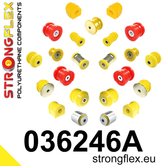 036246A Full suspension polyurethane bush kit SPORT Sport (Yellow) BMW X3 I (03-10) E83