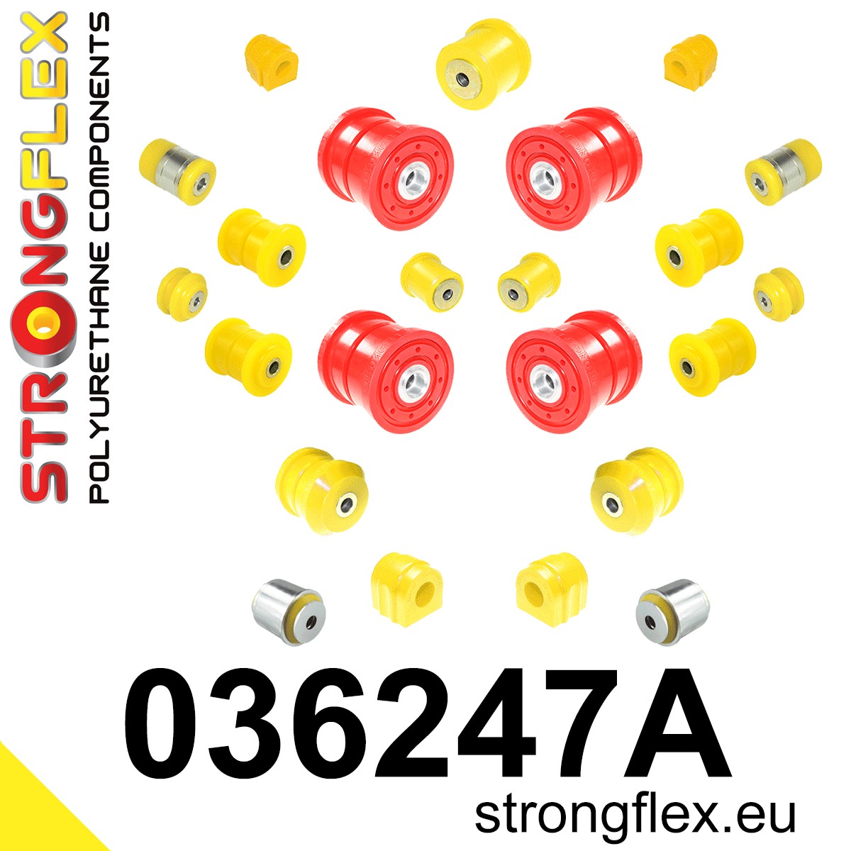 036247A Full suspension polyurethane bush kit SPORT Sport (Yellow) BMW X5 I (99-06) E53