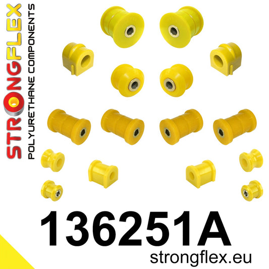 136251A Full suspension polyurethane bush kit SPORT Sport (Yellow) Opel / Vauxhall Omega B (94-99)