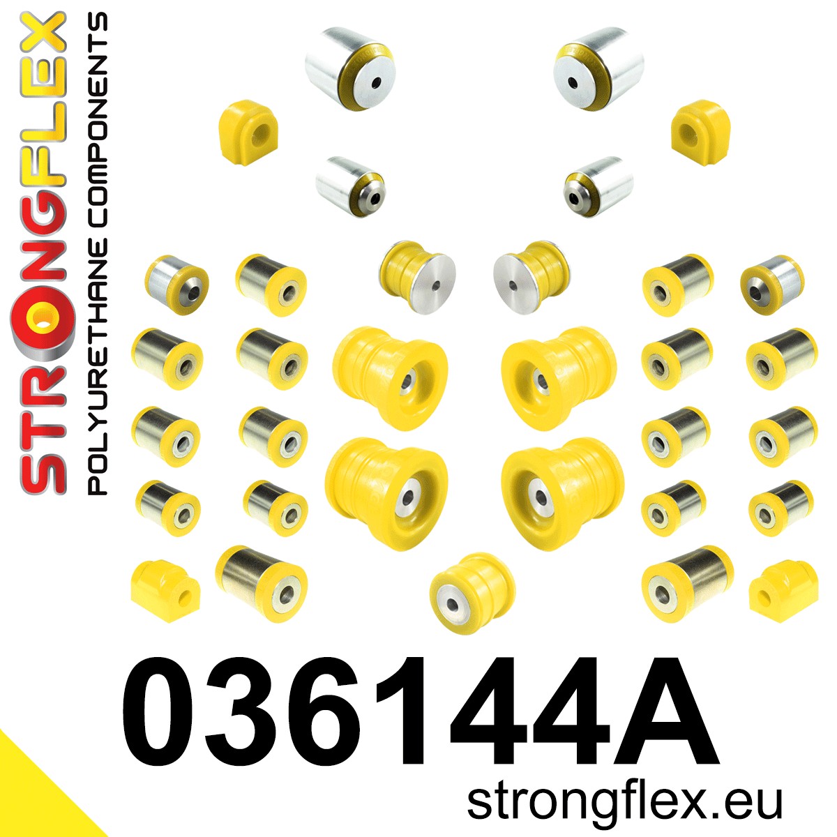 036144A Full suspension polyurethane bush kit SPORT Sport (Yellow) BMW Seria 3 VII (18-) G20 / G21 / G80