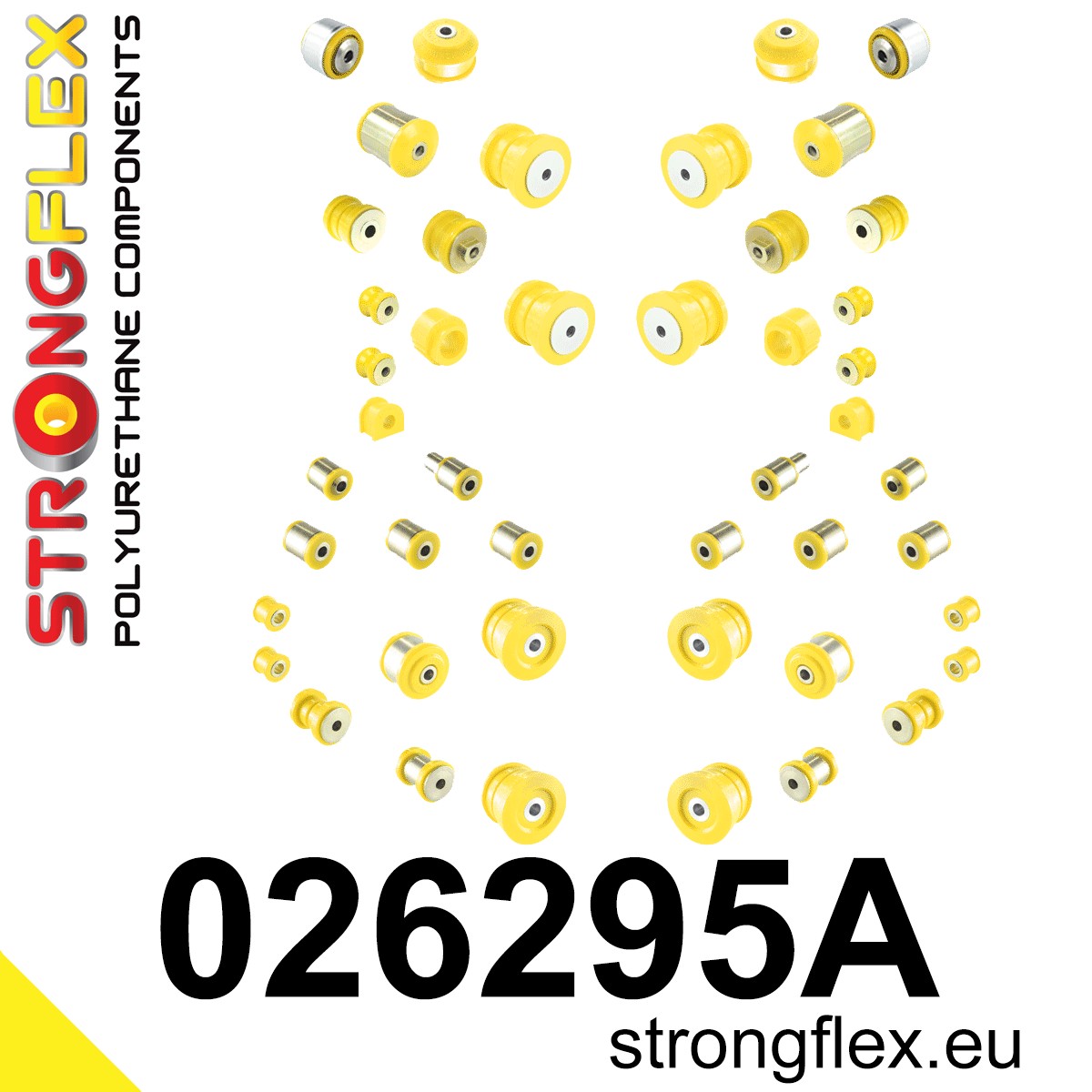 026295A Full suspension polyurethane bush kit SPORT Sport (Yellow) Audi A8 / S8 D2 (94-02)