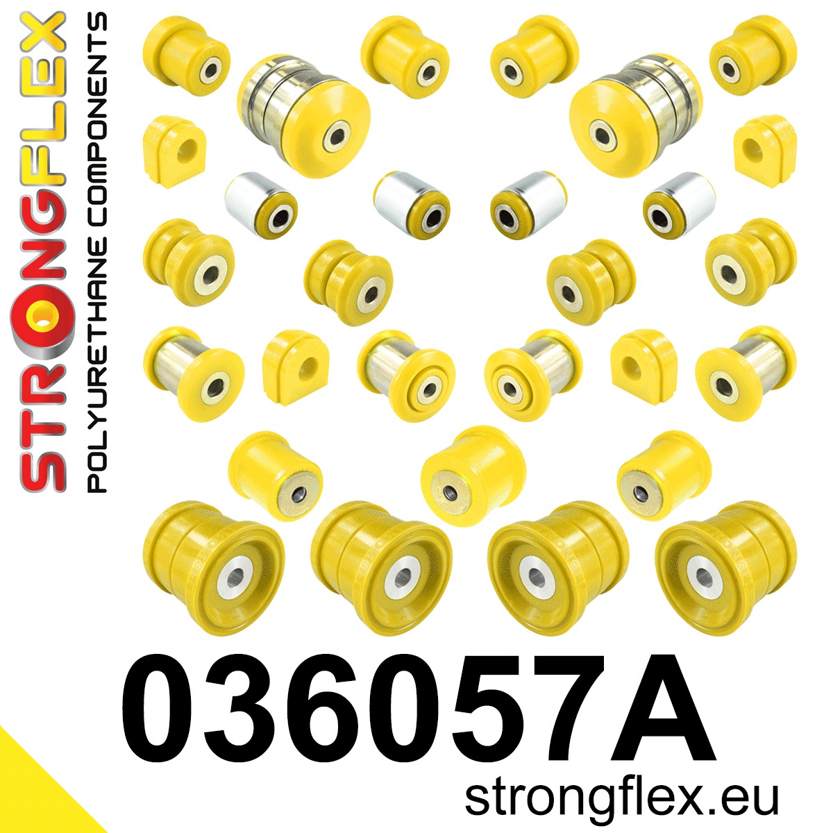 036057A Full suspension polyurethane bush kit SPORT Sport (Yellow) BMW X6 I (07-14) E71 / E72