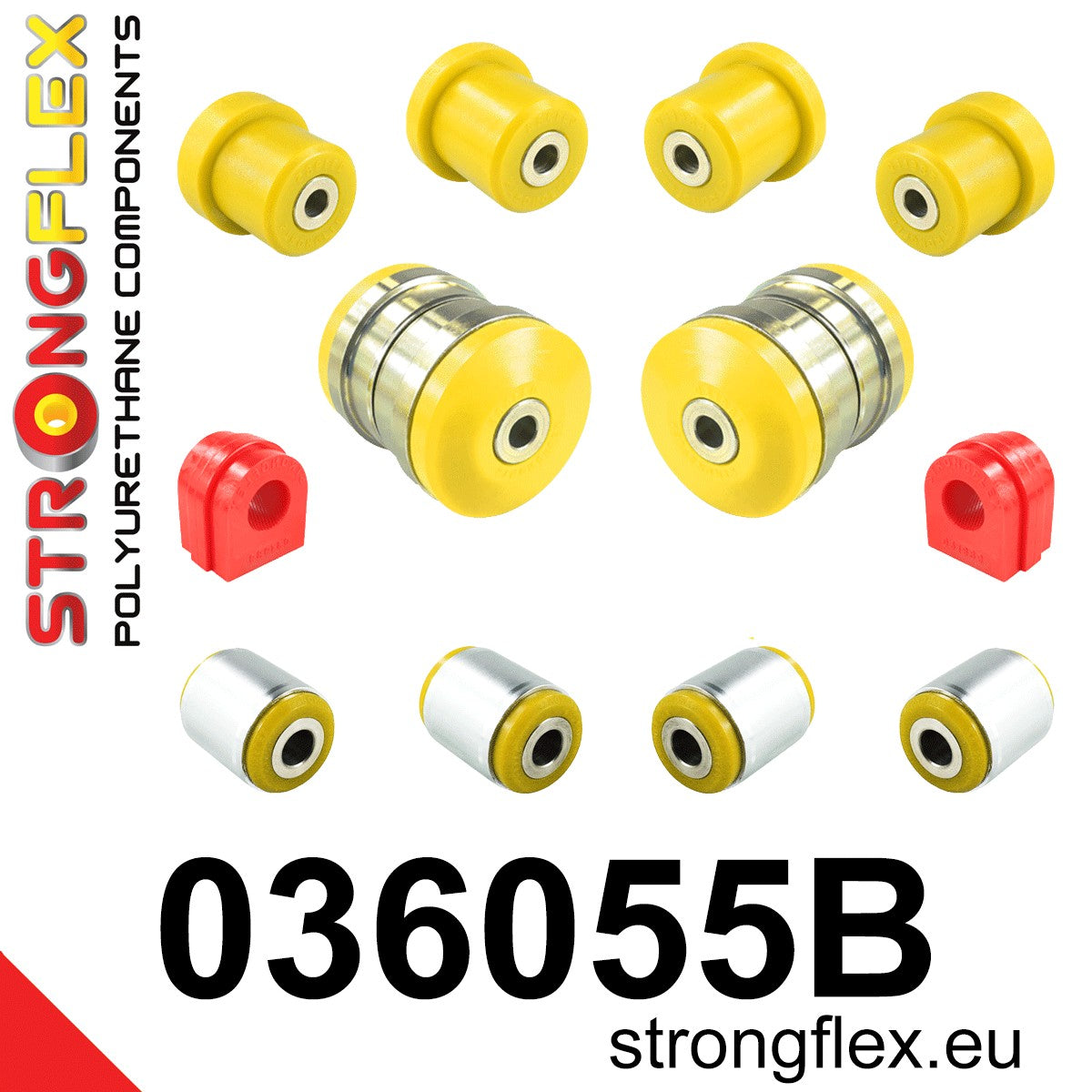 036055B Front suspension bush kit Standard (Red) BMW X6 I (07-14) E71 / E72