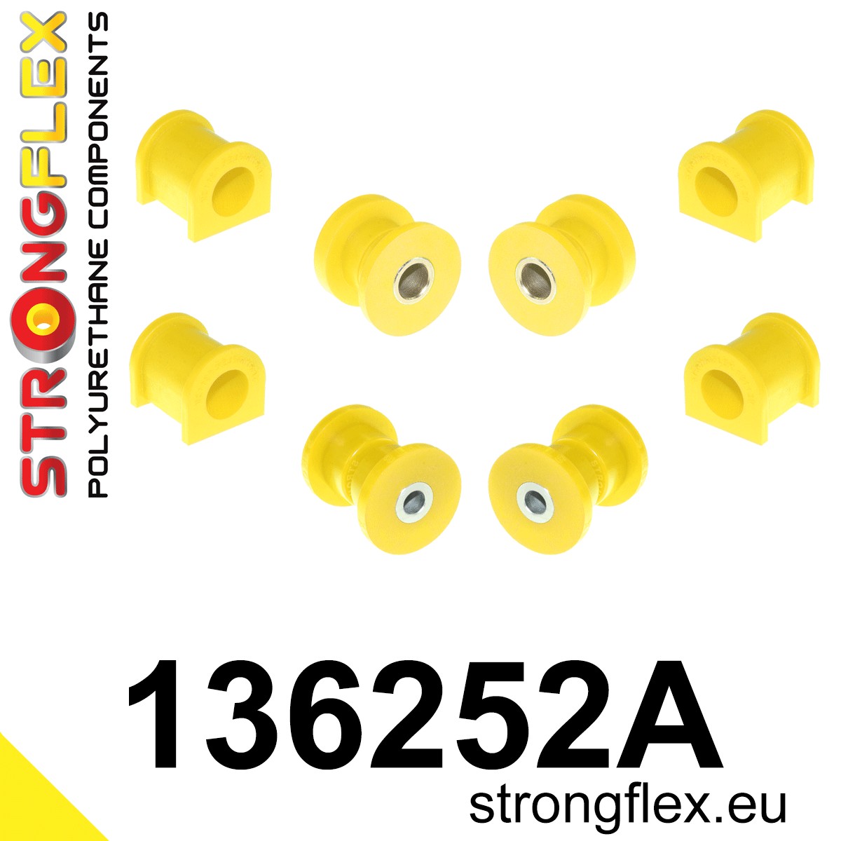 136252A Front suspension bush kit SPORT Sport (Yellow) Opel / Vauxhall Corsa A (82-93) S83