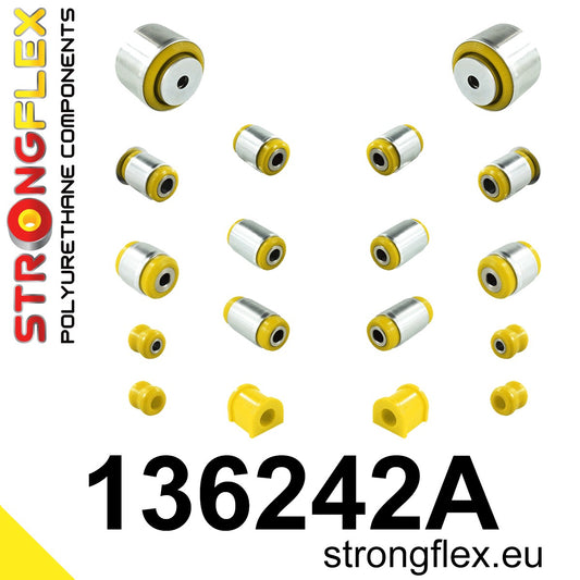 136242A Rear suspension bush kit SPORT Sport (Yellow) Fiat Croma II (05-10)