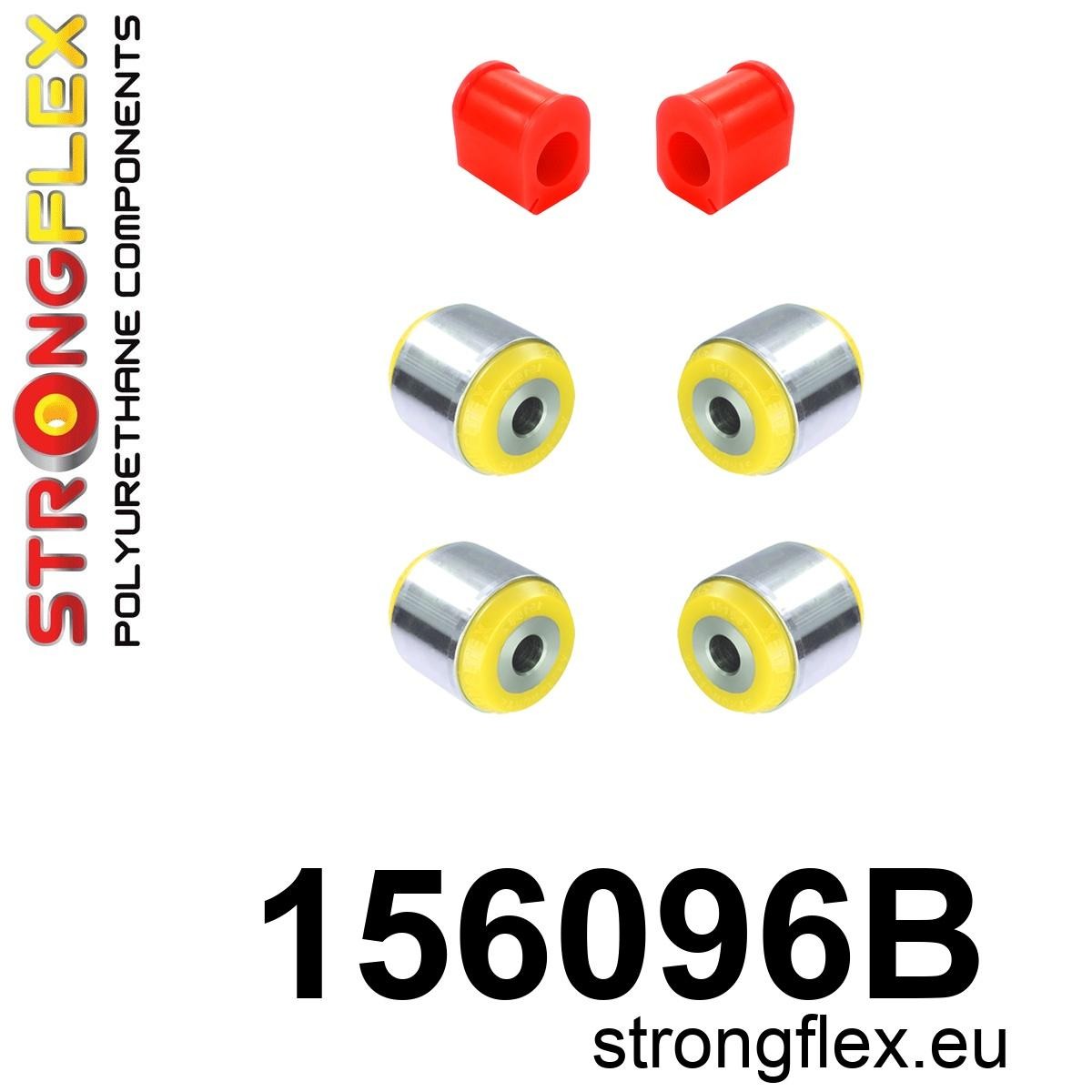 156096B Front suspension bush kit Standard (Red) Renault Wind (10-12)