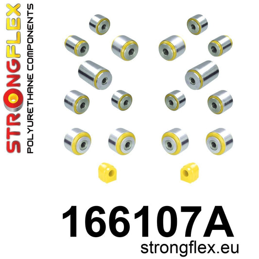 166107A Rear suspension bush kit SPORT Sport (Yellow) Maserati Ghibli III (13-24)