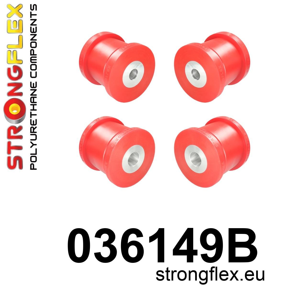 036149B Rear beam mounting bush kit Standard (Red) BMW Seria 5 VII (17-) G30 / G31 / F90