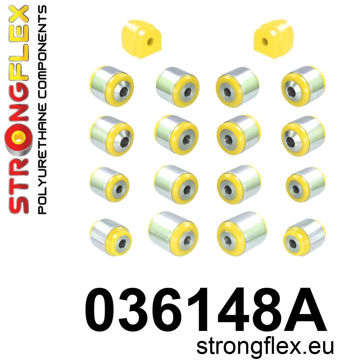 036148A Rear suspension bush kit SPORT Sport (Yellow) BMW Seria 5 VII (17-) G30 / G31 / F90