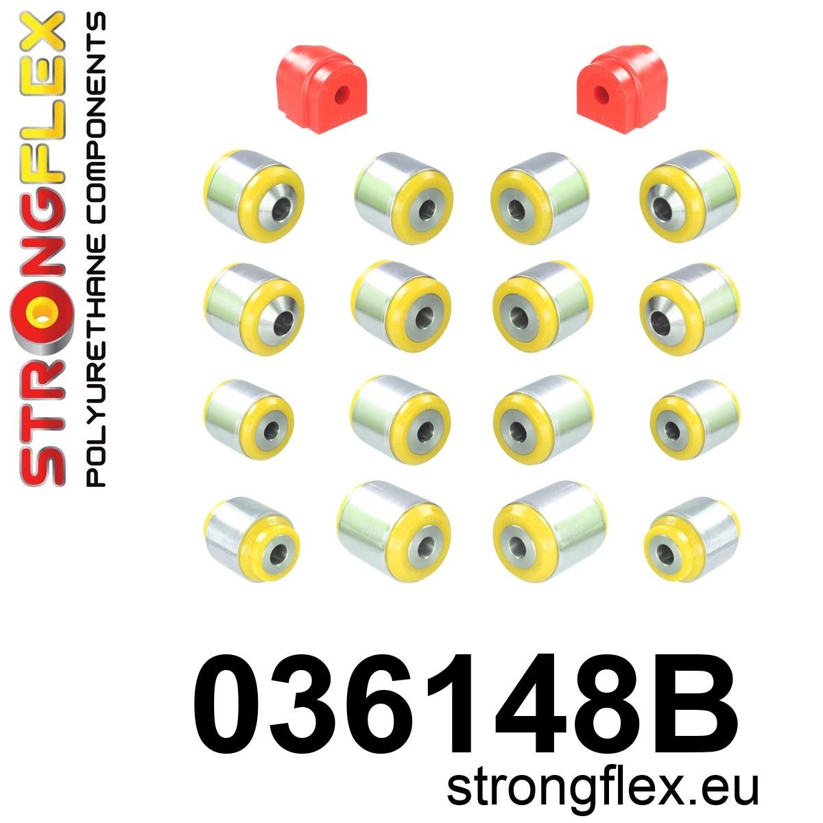 036148B Rear suspension bush kit Standard (Red) BMW Seria 5 VII (17-) G30 / G31 / F90