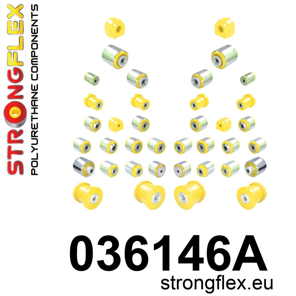 036146A Full suspension bush kit SPORT Sport (Yellow) BMW Seria 5 VII (17-) G30 / G31 / F90