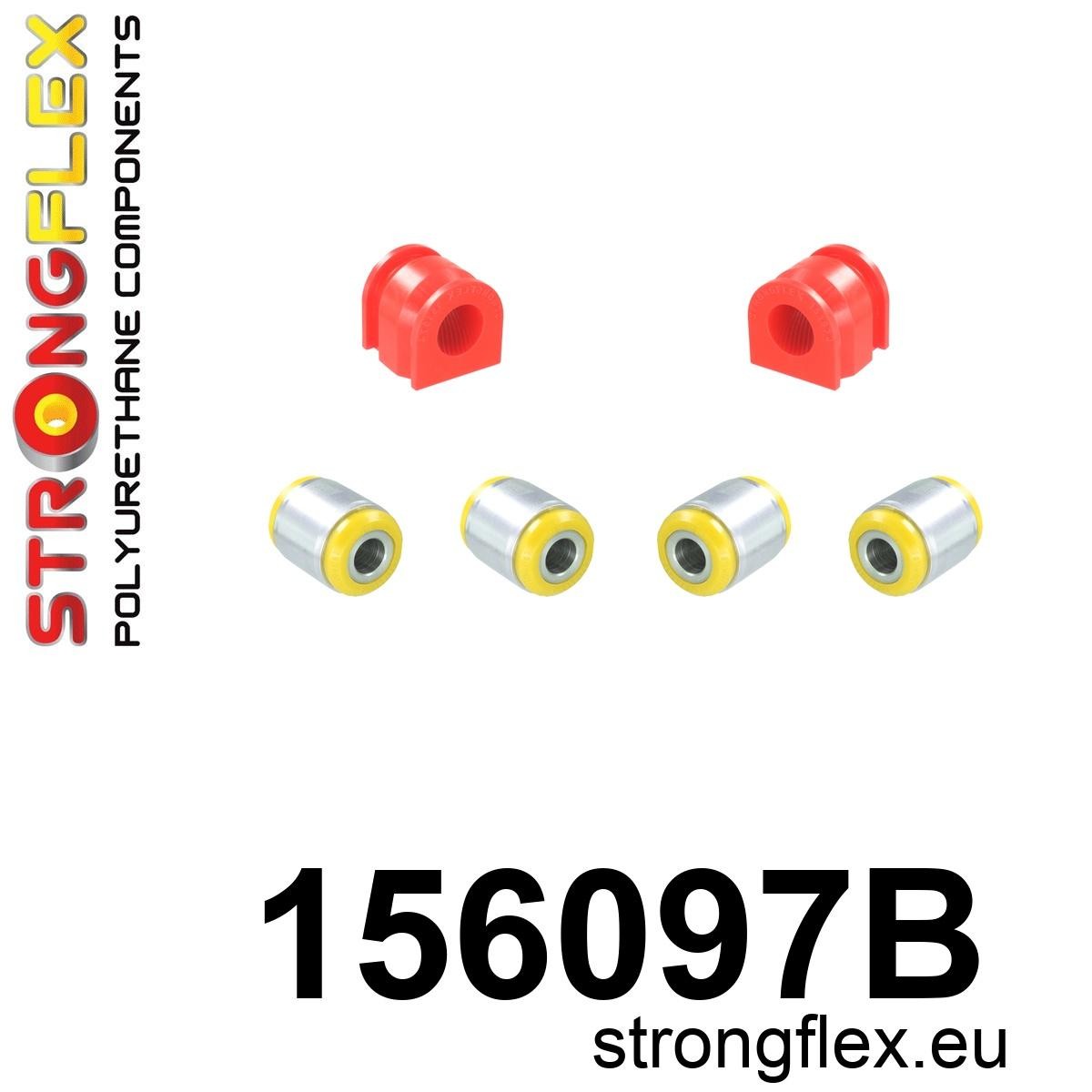 156097B Front suspension bush kit Standard (Red) Dacia Duster I (10-17)