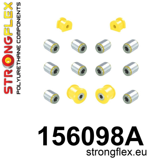 156098A Rear suspension bush kit AWD SPORT Sport (Yellow) Dacia Duster I (10-17)