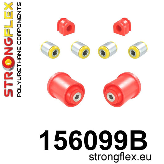 156099B Full suspension bush kit FWD Standard (Red) Dacia Duster I (10-17)