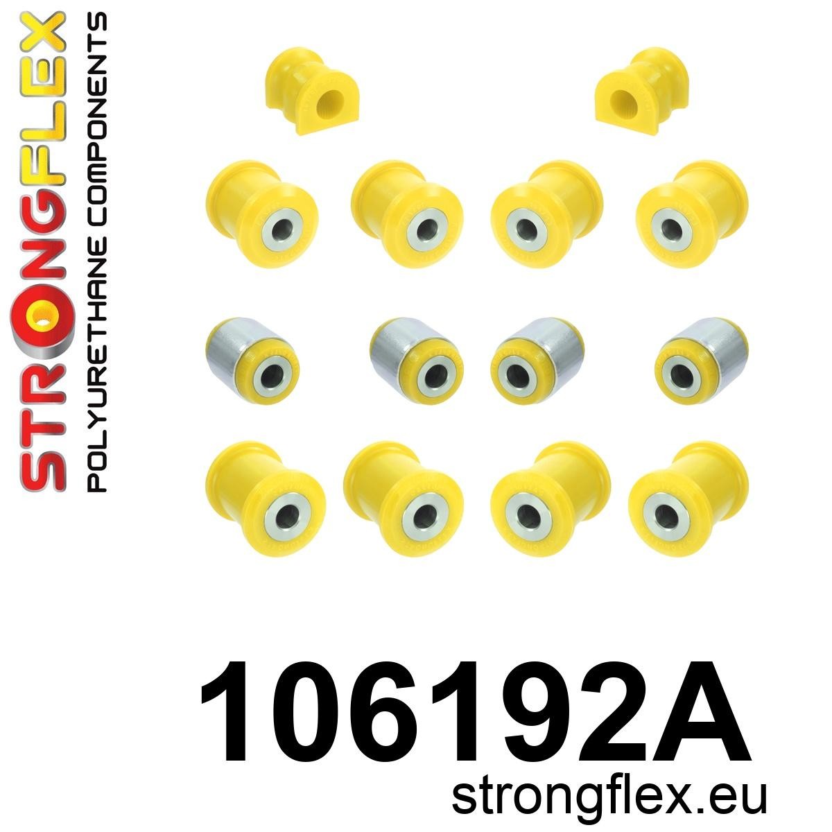 106192A Rear suspension bush kit SPORT Sport (Yellow) Mazda 6 / Atenza I (02-08) GG/GY