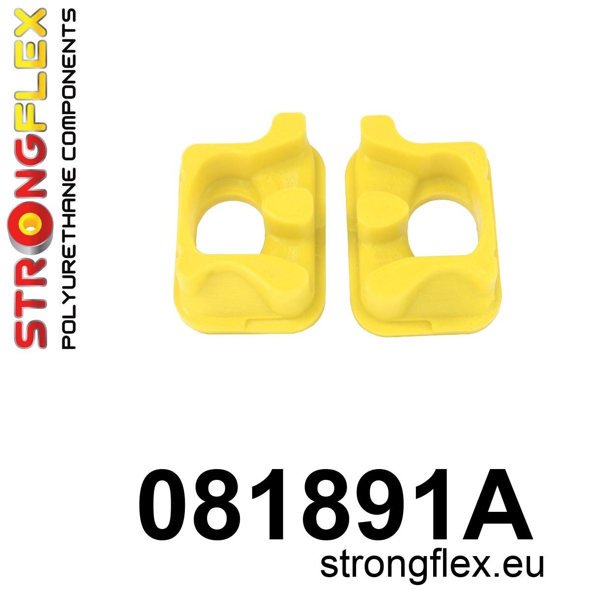 081891A Engine front mount inserts SPORT Sport (Yellow) Honda Prelude IV (92-96) BA / BB