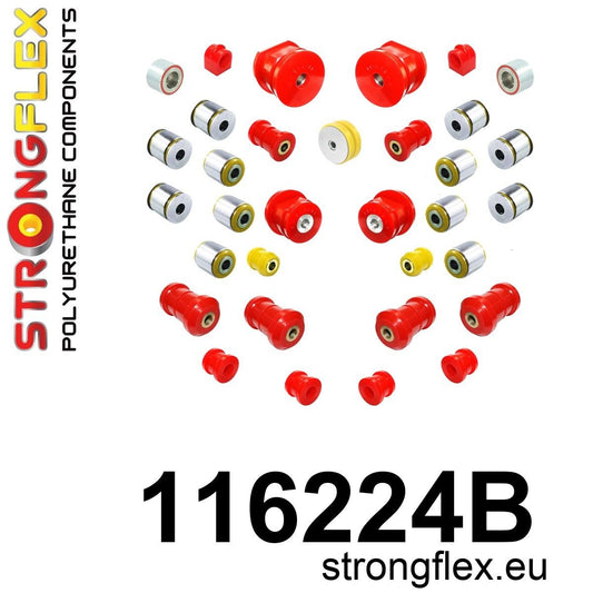 116224B Full suspension bush kit Standard (Red) Mercedes SL R129 (89-01)