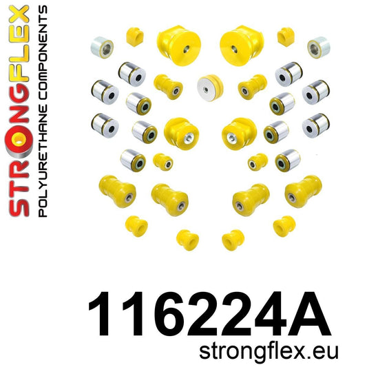 116224A Full suspension bush kit SPORT Sport (Yellow) Mercedes SL R129 (89-01)