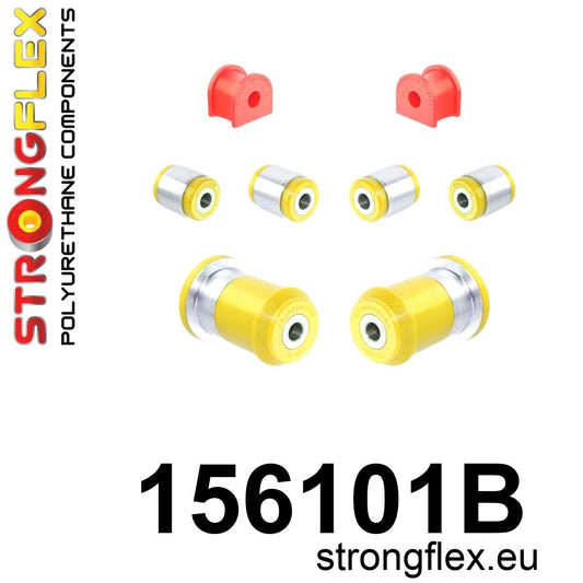 156101B Full suspension bush kit Standard (Red) Renault Twingo I (93-07)