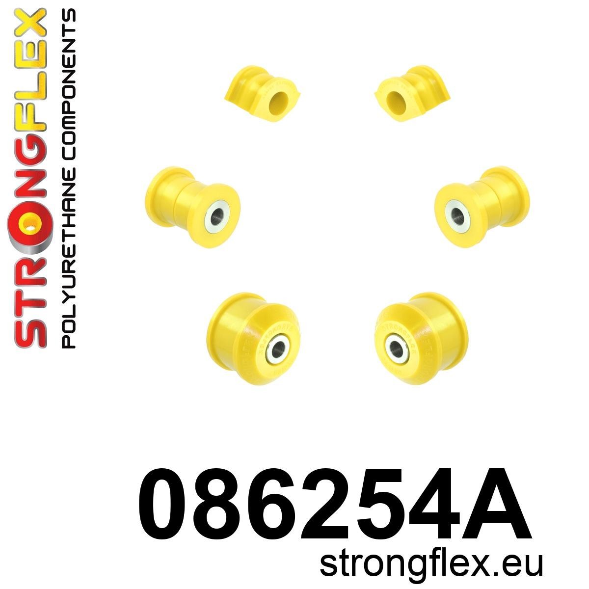 086254A Front suspension bush kit SPORT Sport (Yellow) Honda Civic VIII (06-12)