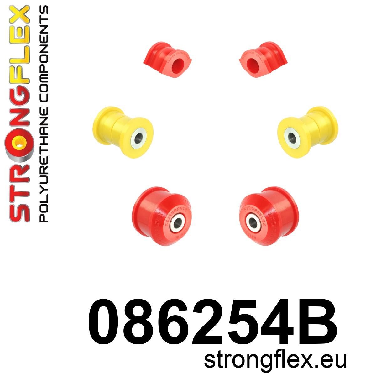 086254B Front suspension bush kit Standard (Red) Honda Civic VIII (06-12)