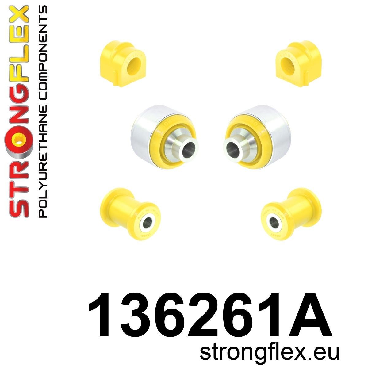 136261A Front suspension bush kit SPORT Sport (Yellow) Opel / Vauxhall Senator / Kikinda / Royale B (86-93)