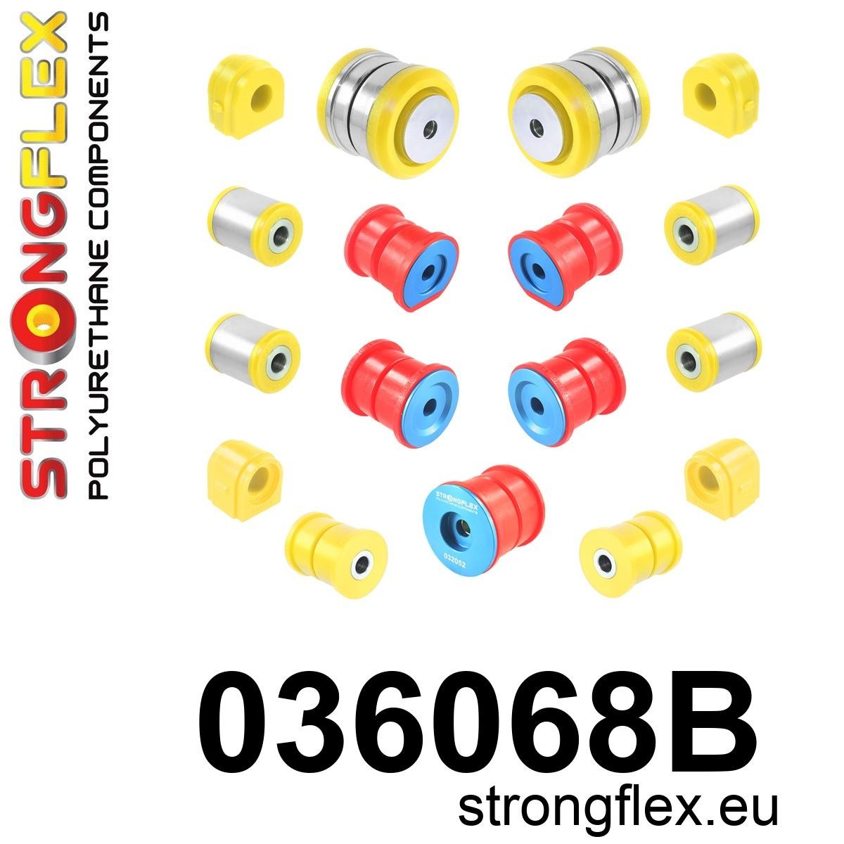 036068B Full suspension polyurethane bush kit Standard (Red) BMW Seria 3 VI (13-20) F30 / F31 / F34 / F80